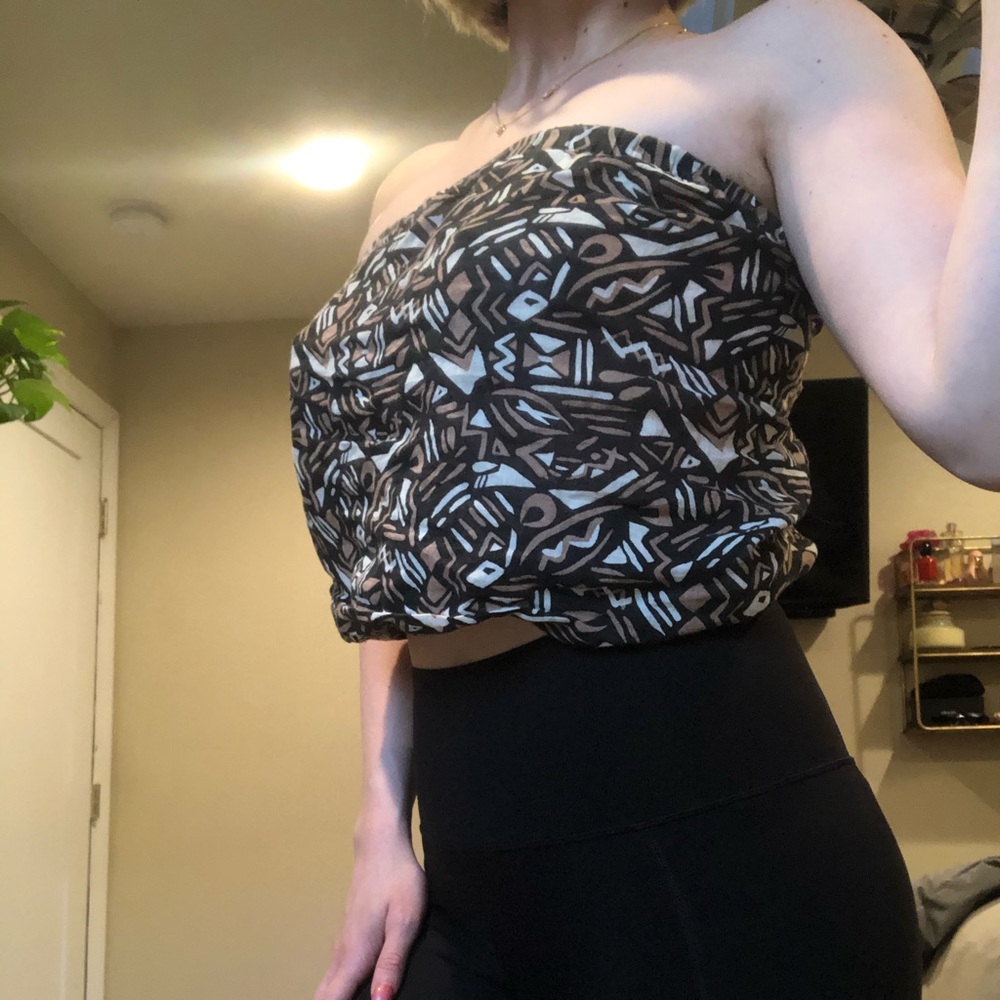 sheer tube top